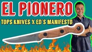 El Pionero TOPS Knives x Eds Manifesto Collaboration | EDC Self defense? Sneak Reaper Steak Knife