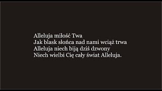 Video thumbnail of "Alleluja miłość Twa ( podkład, karaoke )"