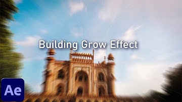 How to create Building Grow Effect in After Effects | Building Grow Effect in After Effects [Hindi]