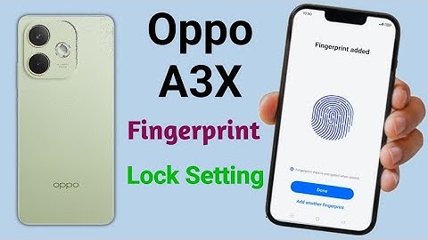 How To Oppo A3x 5G Fingerprint Screen Lock Setting/Oppo RMX2641 Fingerprint Screen Lock.