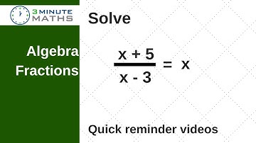How to simplify algebraic fractions 1 - GCSE maths grade 7+