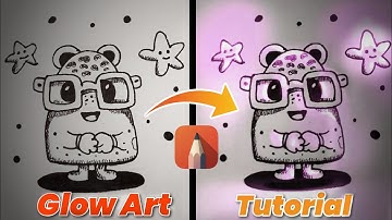 How to add Glow Effect on your Sketch using Autodesk | Glowing effect drawing step by step tutorial