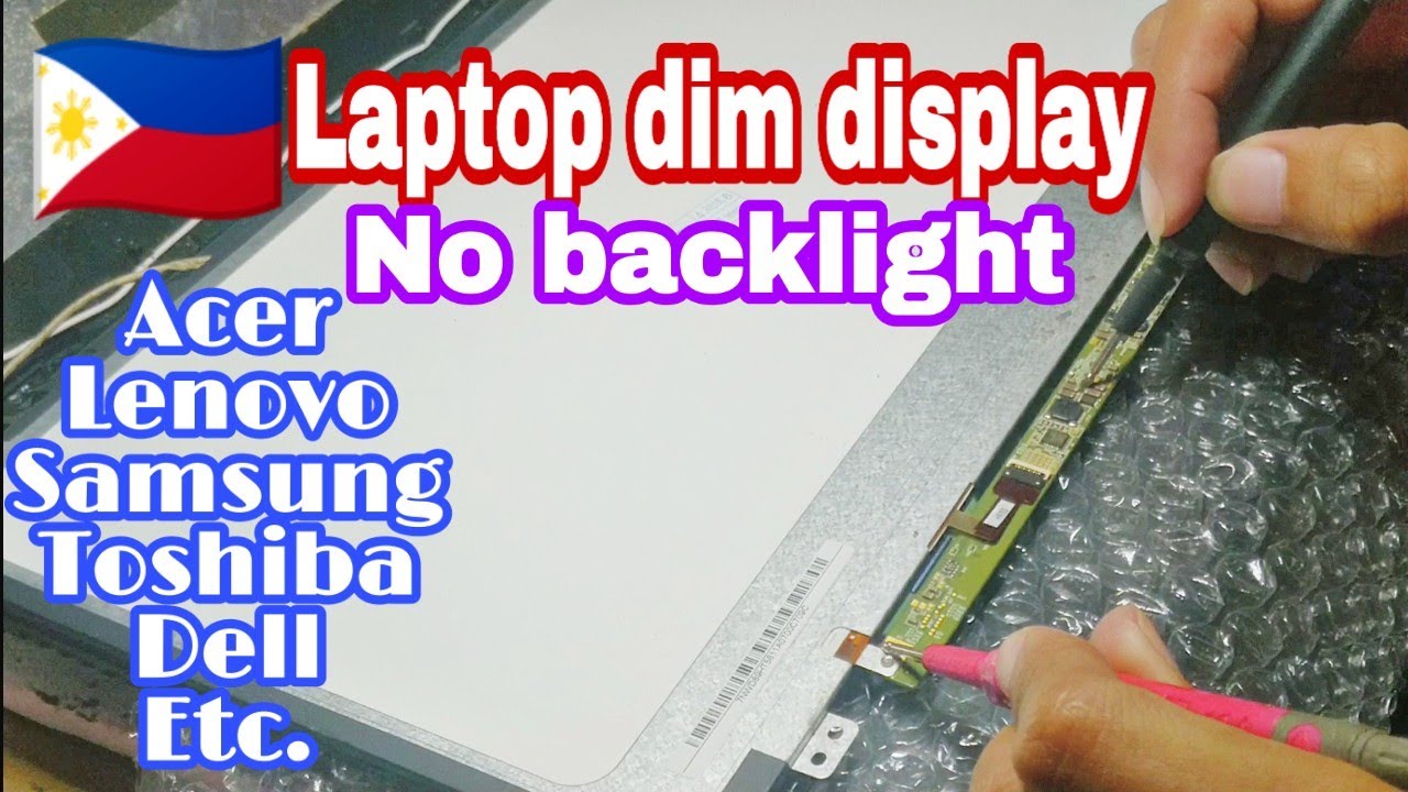 Laptop dim display   repair guide