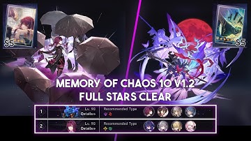 Memory of Chaos 10 Full Stars V1.2 - Kafka E0 S5 Fermata | Seele E0 S5 Cruise [Honkai Star Rail]