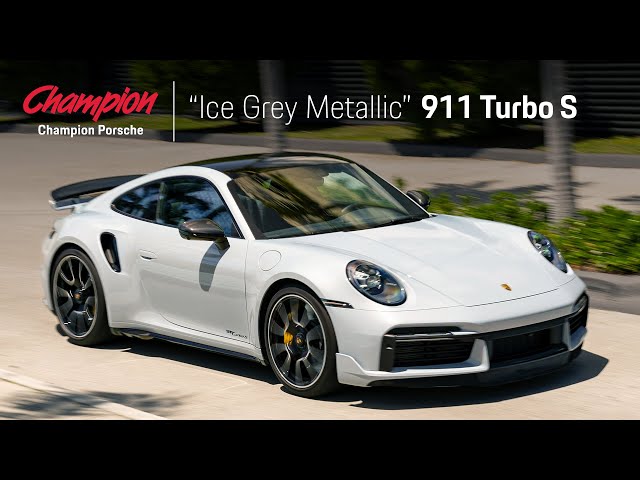 Champion Porsche  911 Turbo S in Ice Grey Metallic Paint 