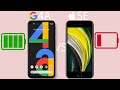 Pixel 4a vs iPhone SE (2020) - Battery Drain Test!