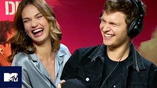 BABY DRIVER | Ansel Elgort And Lily James Play The Whisper Challenge | MTV Movies