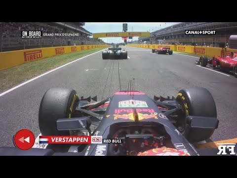 F1 2017 - Max Verstappen onboard start compilation (Full video below)