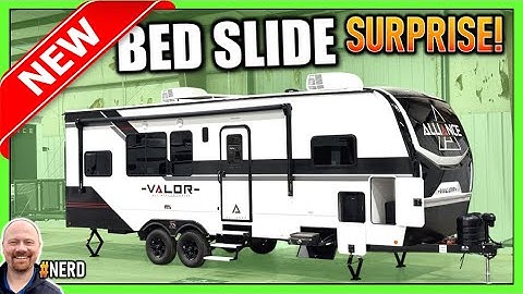 NEW MODEL! Bed AND Kitchen Slides in 32ft! 2026 Alliance Valor 27T14 Travel Trailer Toy Hauler