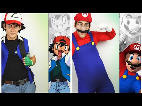 شاب يحول نفسه الي شخصيات كرتونية مشهورة بشكل رائع