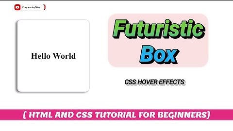 Futuristic Box Animation Using HTML and CSS | Modern Box Animation | CSS Tutorial For Beginners