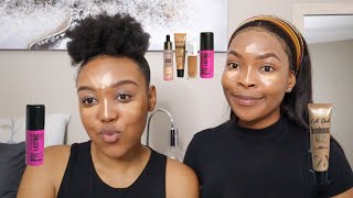 Teaching a friend how to do a beginner friendly makeup using drugstore products | South African