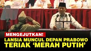 Detik-Detik Pria Lansia Muncul Bikin Kaget, Prabowo: Aku Ingat Kau dari Dulu