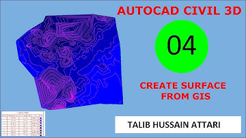 Create surface from GIS   in civil 3D