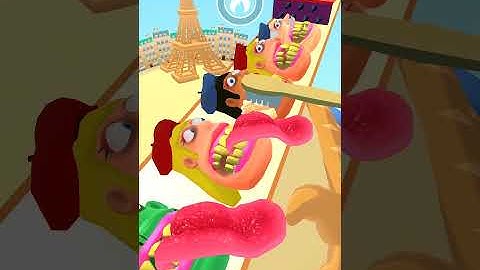 Teeth Runner 3D 🦷🧑🏼‍🔬🧼🧹Gameplay Walkthrough All Levels Android İos Part 12 #shorts