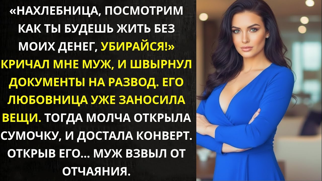 «Посмотрим, как ты будешь жить без моих денег!» — кричал муж  Но открыв конверт, он взвыл