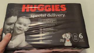 Huggies Special Delivery Size 6 Diapers Unboxing and Review