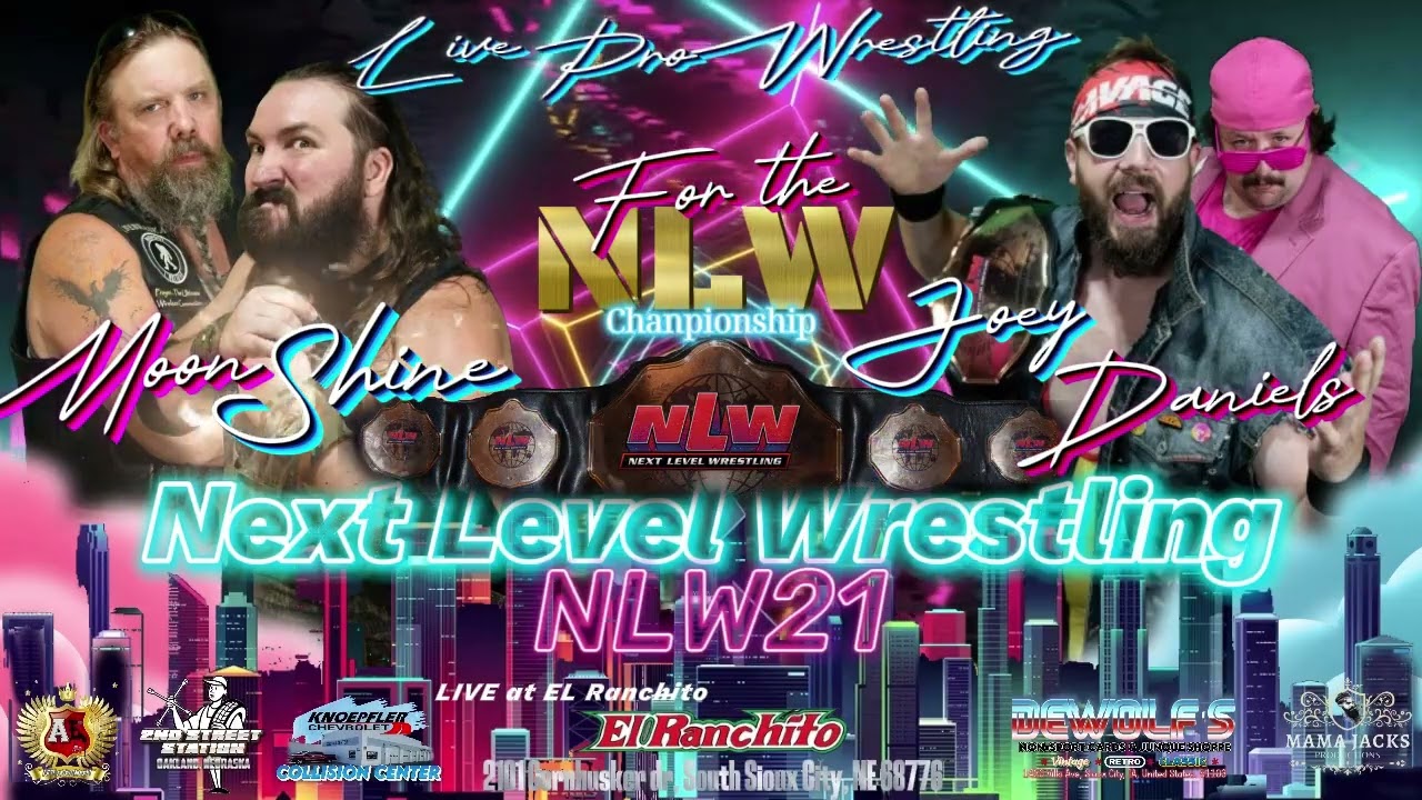 Next Level Wrestling (C) Joey Daniels vs Moonshine Russell | Match Card |  