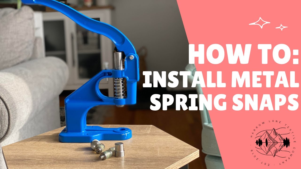 How to Install Metal Snaps onto Fabric // 5 Gauge Clamp System 