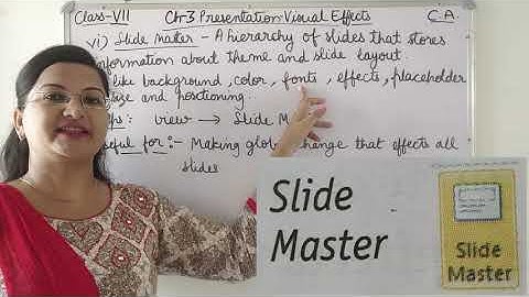 CBSE CA(Computer Application) Class-7 Ch-3 Presentation-Visual Effects Part-2