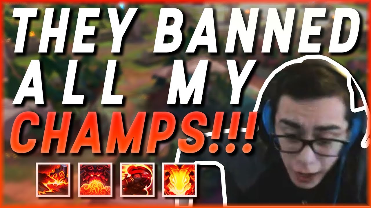 TFBlade | THEY BANNED My Whole CHAMP POOL!!! twitch moments funny