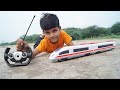 Kids Play With RC Bullet Train unboxing & testing with Remote Control