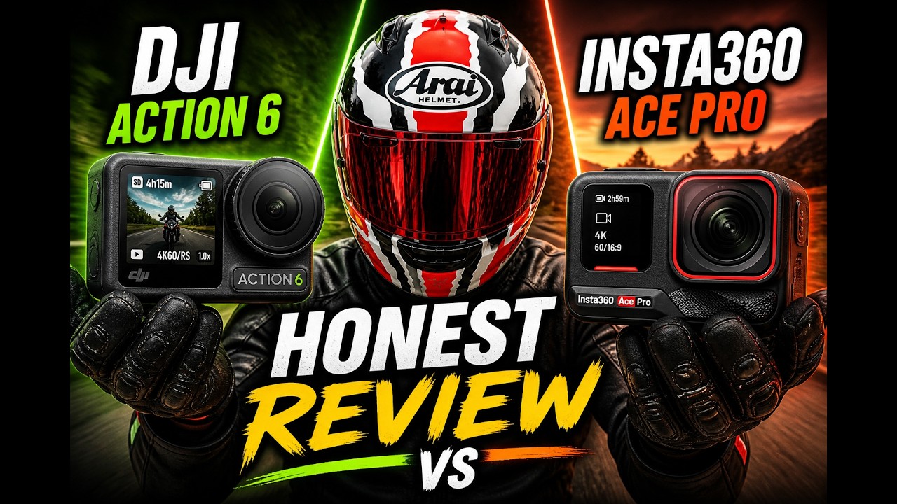 DJI Osmo Action 6 vs Insta360 Ace Pro - Honest Motorcycle Rider Review ...