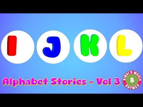 Alphabet Stories - Vol 3 | Letter I to L Phonics | Learn New Words | Bindi's Music & Rhymes