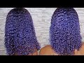 DYING MY HAIR ULTRA VIOLET | NATURAL HAIR