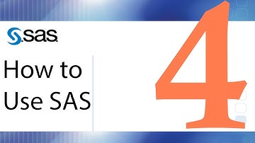How to Use SAS - Lesson 4 - Merging Data Sets
