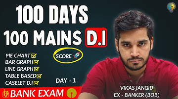 100 MAINS D.I BANK EXAM | DAY - 1 | Vikas jangid