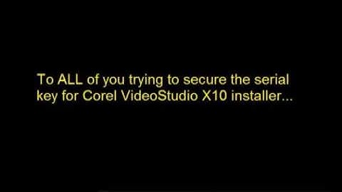 Free Corel VideoStudio Serial Number