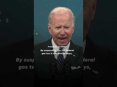 Biden's proposal would eliminate a federal tax of 18.4 cents per gallon of gas through September.