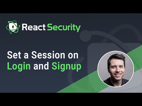 React Security - Set a Session on Login and Signup