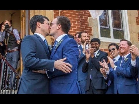 Image result for pete buttigieg kissing