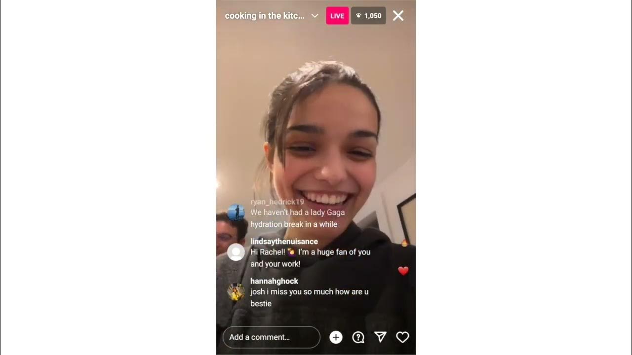 Rachel Zegler Instagram Live 1/17/2023 Part 1/2 YouTube