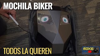 Mochila Led Con Ojos Motero Biker GENERICO
