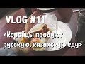 VLOG #11 - Корейцы пробуют  русскую, казахскую еду