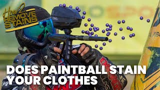 Does paintball stain your clothes and shoes 