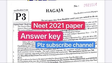 Neet 2021 Paper analysis | Neet 2021 answer Kay | Cut off analysis #neet #neet2021 #neetquestions