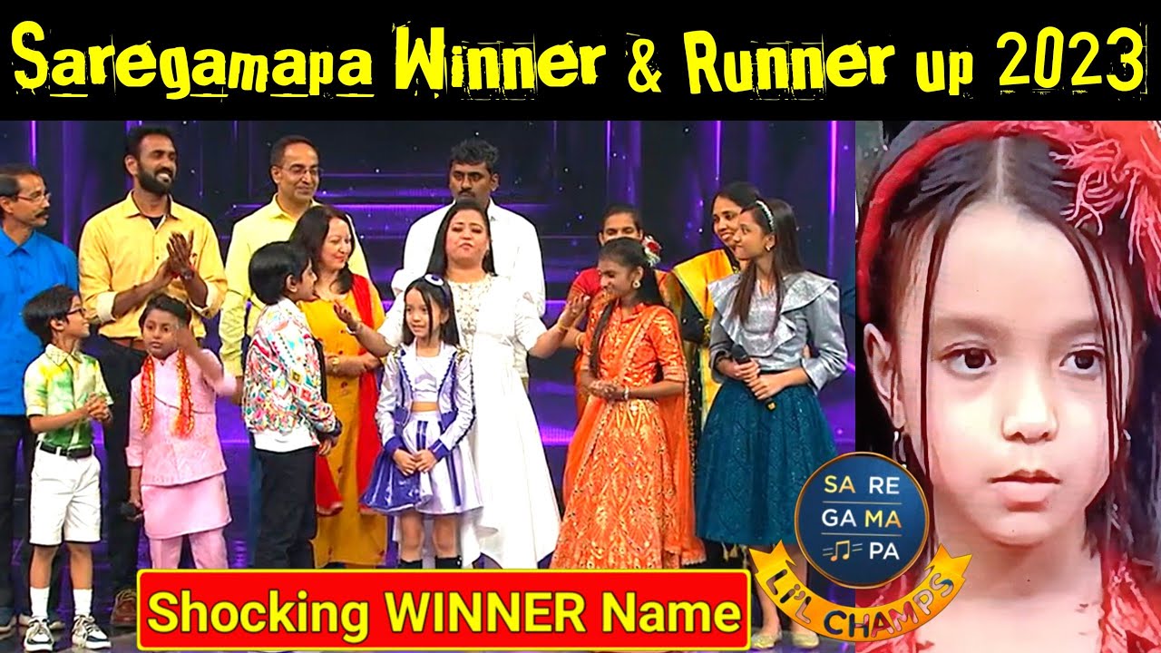 Saregamapa Lil Champs Winner 2023 Runner up 1st & 2nd Saregamapa