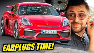 LOUD EARGASMS! Carbon RS Airbox! Porsche Cayman GT4! // Nürburgring