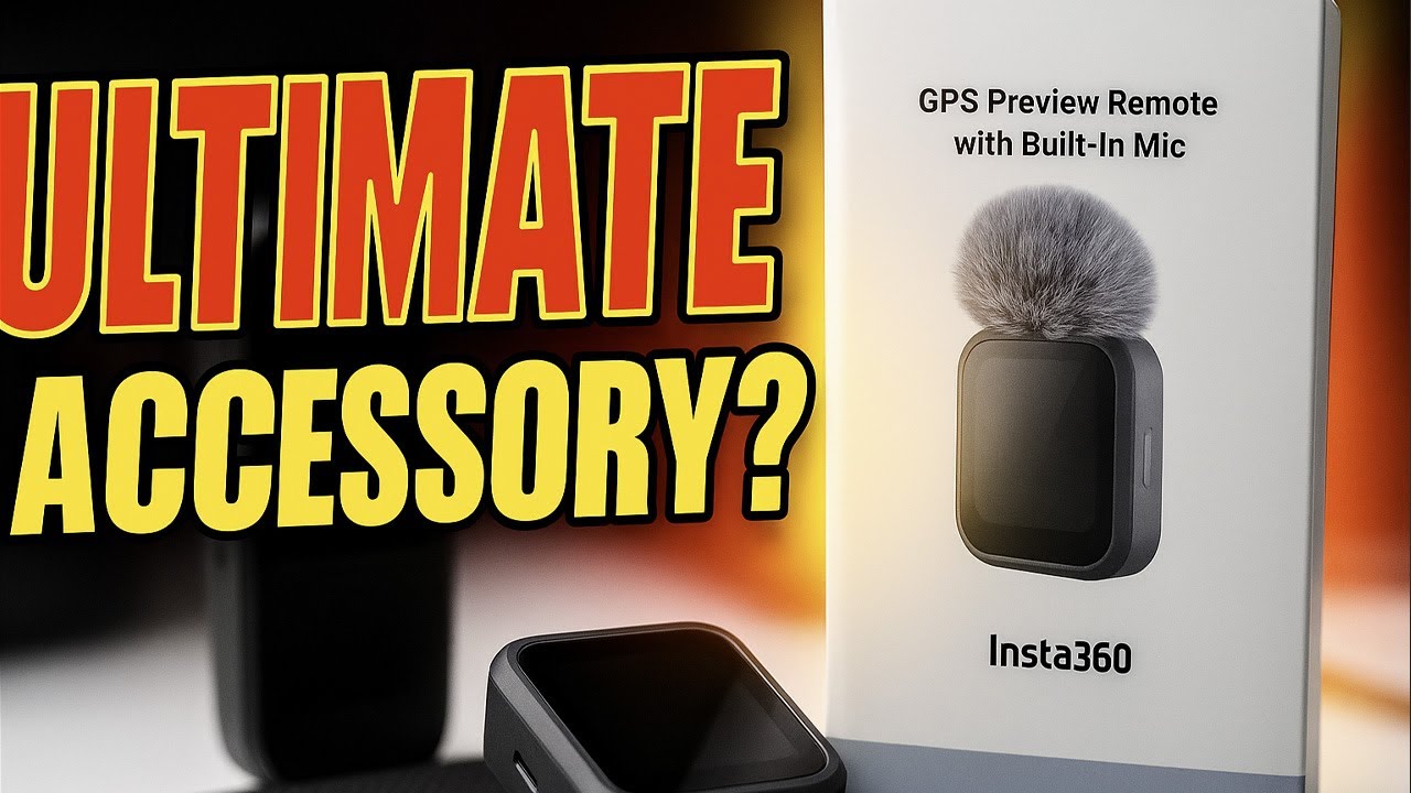 Insta360 GPS Preview Remote with Built In Mic Unboxing and First