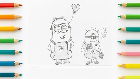 How to draw cute minion || easy drawing tutorial for beginners || step by step @Animagic-13 