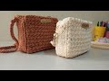 Bolsa de Crochê em fio Náutico pequena para utilidades
