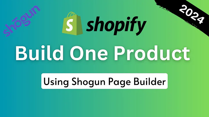 Create Stunning Shopify Landing Pages with Shogun Page Builder