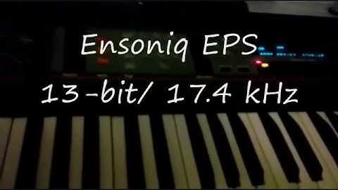 Akai MPC 1000 and Ensoniq EPS Sample Rate Demo (Drum Break)