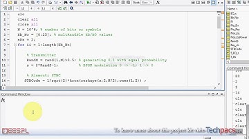 STBC coding approach for signal immunity for BER enhancement (latest Project 2020)