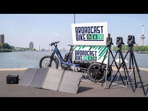Broadcast Bike - Zero emissions mobile broadcast & recording studio powered by an electric bike