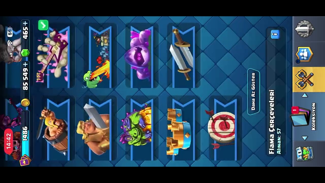 SATILIK DOLU CLASH ROYALE HESABI | 11.5K+ KUPA videosu